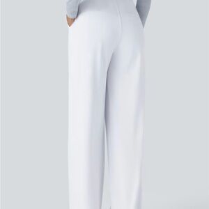 HALARA Women's Wide Leg Pants in White